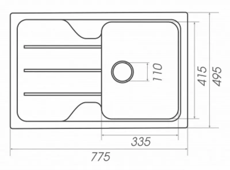 Кухонная мойка Elefant Premium Verona 7850 (Black)