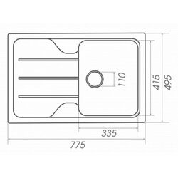 Chiuveta Elefant Premium Verona 7850 (Graphite) Thumb