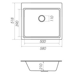Chiuveta Elefant Premium Vesta 5851 (Safari) Thumb