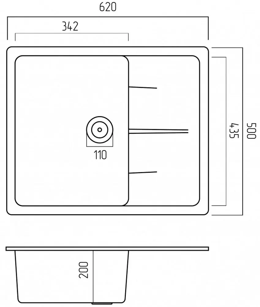 Chiuveta Elefant Premium Zirkone 6250 (Safari)