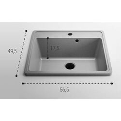Кухонная мойка Elefant Standart E-565-3 (Grey) Thumb