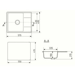Кухонная мойка Elefant Standart E-575-3 (Grey) Thumb