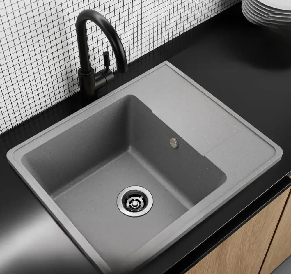 Кухонная мойка Elefant Standart E-575-3 (Grey) - 3