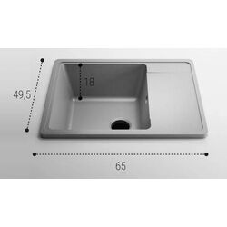 Кухонная мойка Elefant Standart E-650-3 (Grey) Thumb