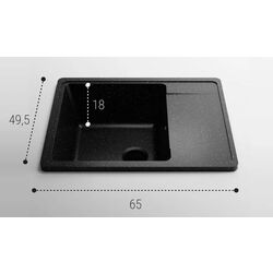 Кухонная мойка Elefant Standart E-650-4 (Black) Thumb