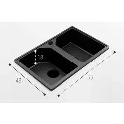 Кухонная мойка Elefant Standart E-770-4 (Black) Thumb