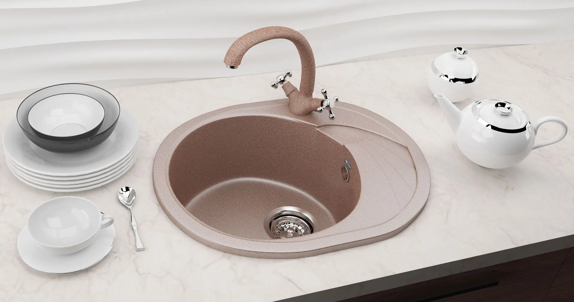 Мойка Elefant E-43-308 (Black) - 3