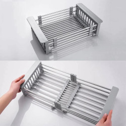 Chiuveta de bucatarie cu baterie, dozator si picurator Fabiano 50x43 (Satin) Thumb