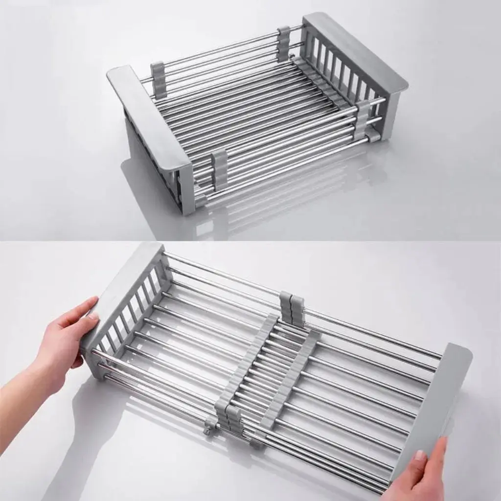 Chiuveta de bucatarie cu baterie, dozator si picurator Fabiano 50x43 (Satin)