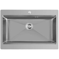 Кухонная мойка cо смесителем, дозатором и корзиной Fabiano 60x45 (Satin) Thumb