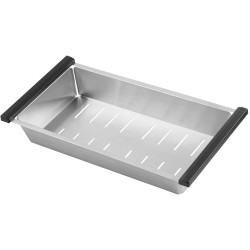 Chiuveta de bucatarie cu baterie, dozator si picurator Fabiano 70x45 (Satin) Thumb