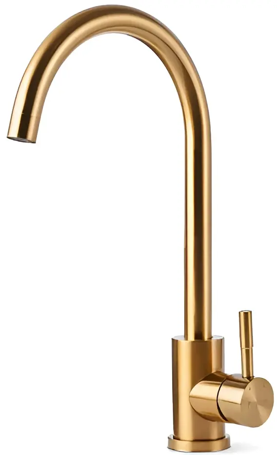 Кухонная мойка cо смесителем и дозатором Fabiano Nano PVD 78x43 (Gold)