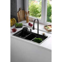 Chiuveta Fabiano 75x46 (Black) Thumb