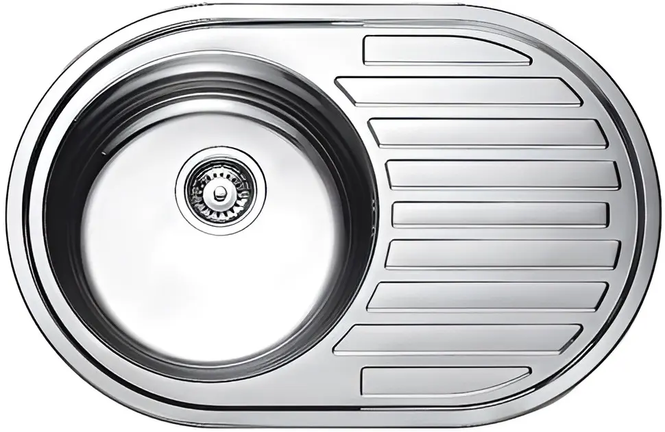 Chiuveta Fabiano 77x50cm R (Inox)