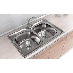 Chiuveta Fabiano 78x48cm (Inox) Thumb