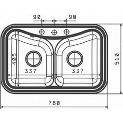 Chiuveta Florentina Krit 780A (Beige) Thumb