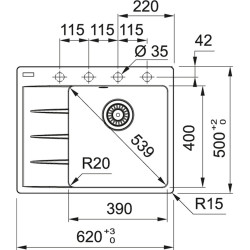 Кухонная мойка Franke CNG 611-62 (Slate Grey) Thumb