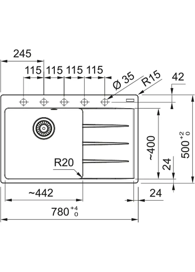 Кухонная мойка Franke CNG 611-78 (Black)