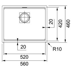 Chiuveta Franke Kubus 2 KNG 110-52 125.0718.450 (Matte Black) Thumb