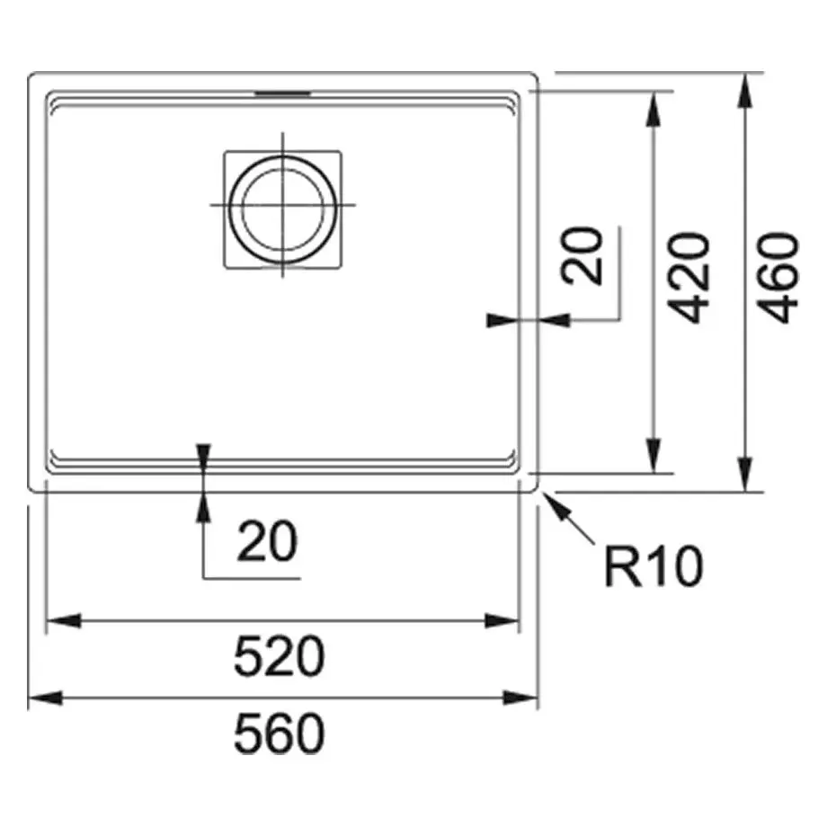 Chiuveta Franke Kubus 2 KNG 110-52 Fragranite (Black Matte) - 3