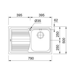 Chiuveta Franke Logica Line LLL 611-79 (Inox) Thumb