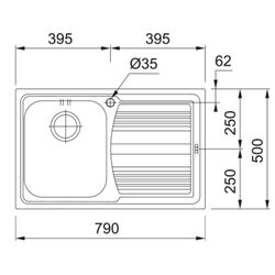 Chiuveta Franke Logica Line LLX 611 (Inox) Thumb