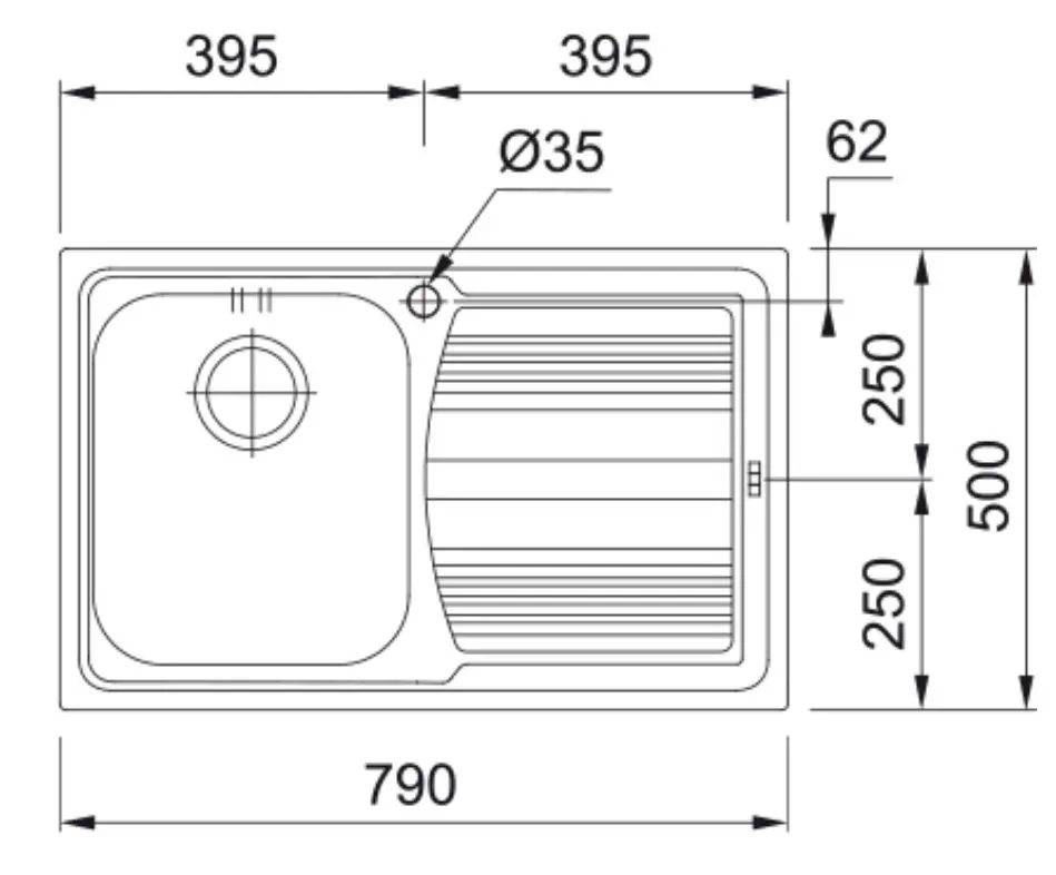 Chiuveta Franke Logica Line LLX 611 (Inox)