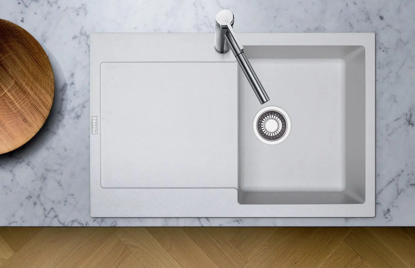 Кухонная мойка Franke Maris MRG 611-78 Fragranite (White) - 2
