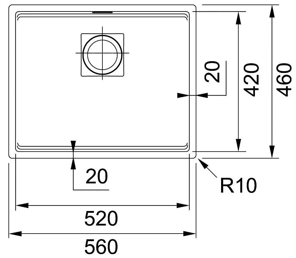 Chiuveta Franke Mythos Kubus 2 KNG 110-52 Nero 125.0529.601 (Black) - 3
