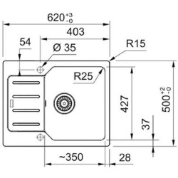 Кухонная мойка Franke UBG 611-62 (Sahara) Thumb