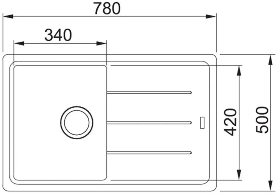 Мойка Franke BFG 611-78 78x50cm (Black)
