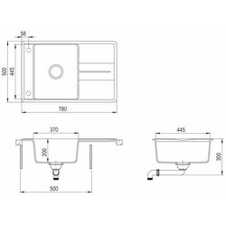 Chiuveta Helika Bella SQB101AW Thumb