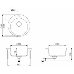 Chiuveta Helika Clarus SR100W Thumb