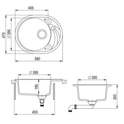 Кухонная мойка Helika Clarus SR102AW Thumb