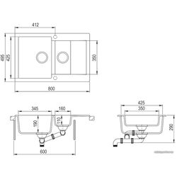 Chiuveta Helika Cuba SQC151AW Thumb
