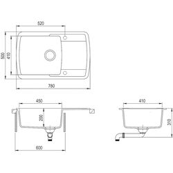 Chiuveta Helika Lira SQL101AW Thumb