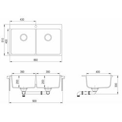 Кухонная мойка Helika Magna SQM200AW Thumb