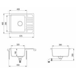 Кухонная мойка Helika Notus SQ102AW Thumb
