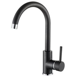  Кухонная мойка + смеситель Helika Tesa SQT101AW + 5523 (Black) Thumb