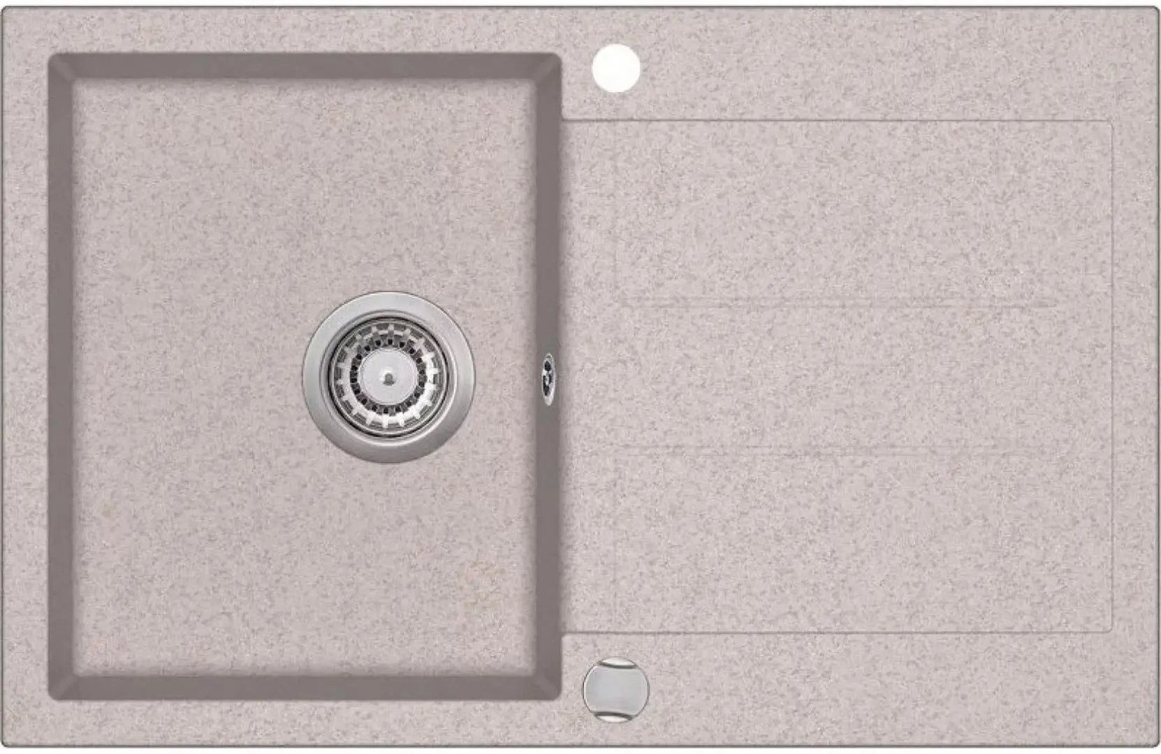 Chiuveta + baterie chiuveta Helika Tesa SQT101AW+5523 (Sabbia) - 2