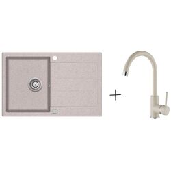 Chiuveta + baterie chiuveta Helika Tesa SQT101AW+5523 (Sabbia)