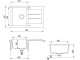 Кухонная мойка + смеситель для мойки Helika Tesa SQT101AW+5523 (Sabbia)
