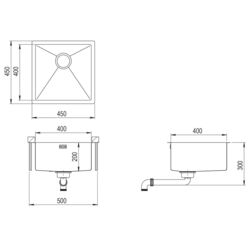 Мойка для кухни Helika Dera DER100X-C (Cooper) Thumb
