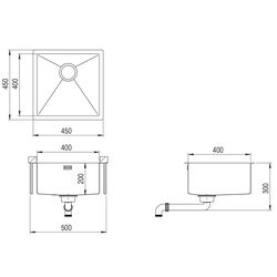Мойка для кухни Helika Dera DER100X-C (Gold) Thumb