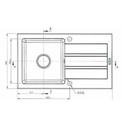 Chiuveta Maidsinks Promo Sink 68x44 1B 1D (Black) Thumb