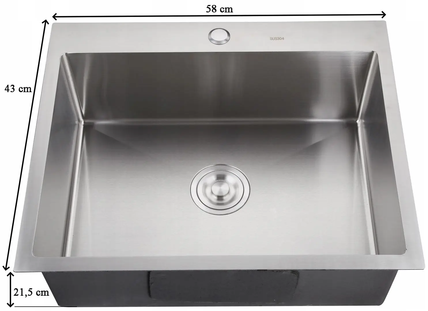 Кухонная мойка Mixxus HM5843-215.SUS304 (Inox) - 3