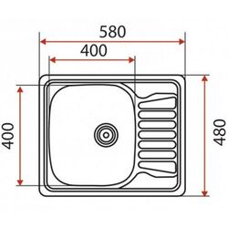 Кухонная мойка Mixxus Z5848-08-180E (Satin) Thumb