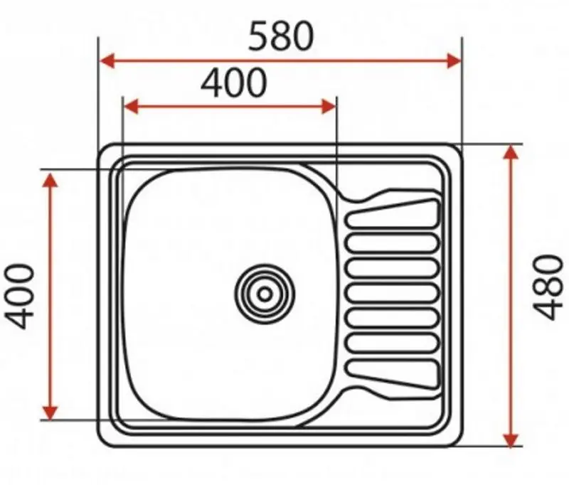 Кухонная мойка Mixxus Z5848-08-180E (Satin) - 2
