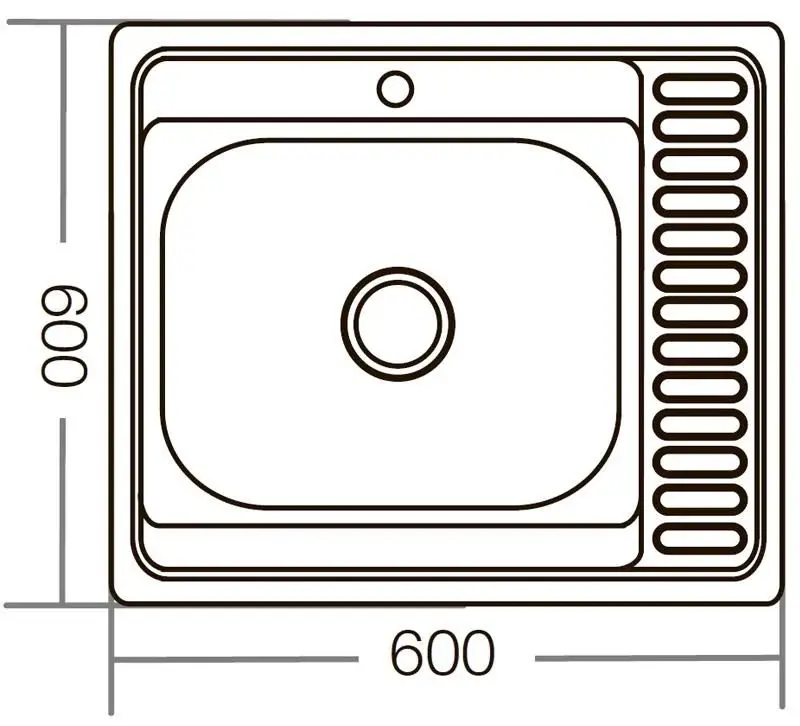 Chiuveta Mixxus Z6060R-04-160E (Satin) - 3