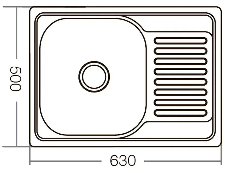 Chiuveta Mixxus Z6350-08-180D (Inox)